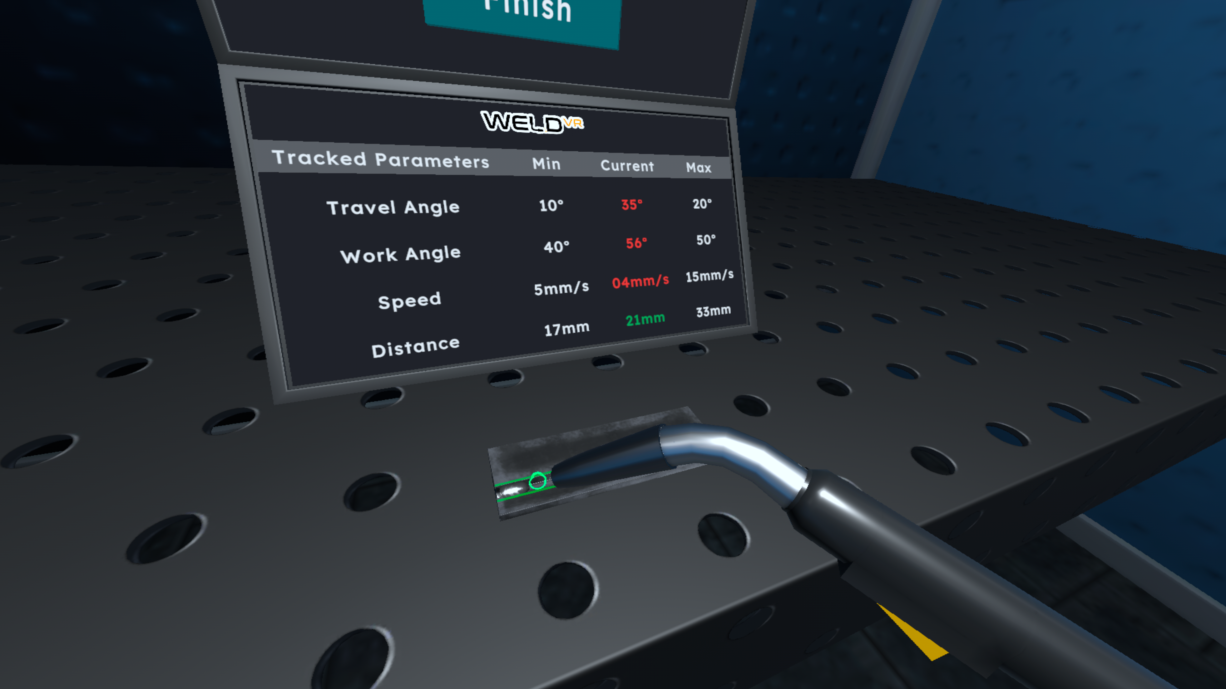 Reticle Aim and Weld Guide